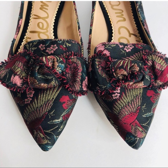 SAM EDELMAN Brocade Bow Bird Flats - Picture 3 of 10